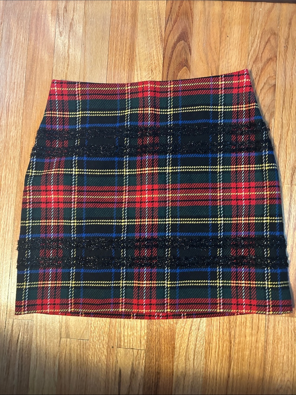 Classic J. Crew Red Plaid Mini Skirt - Women's Fashion